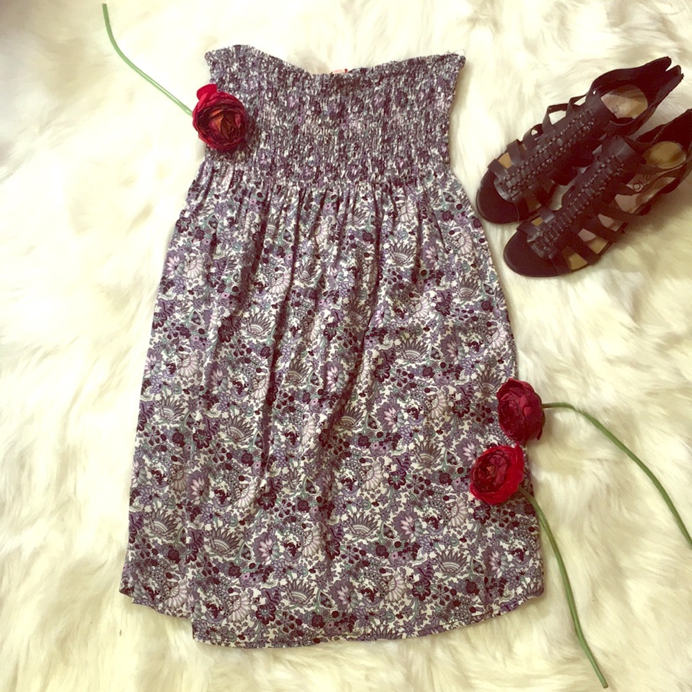STRAPLESS MINI DRESS